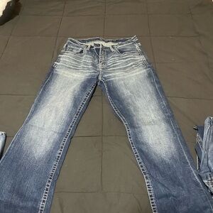 BKE Men's Bootcut Jeans in Faded Blue